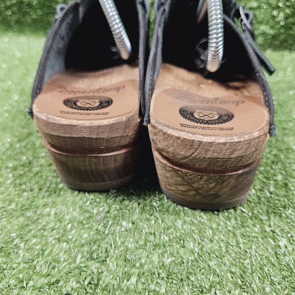 Troentorp Donatello Black Suede Slip On Clog Mules Womens Size EU 39 US 9 - Picture 4 of 8